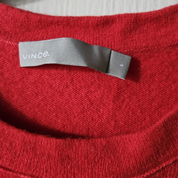 NWT Vince 100% cashmere sweater in Poppy, small - Picture 5 of 7
